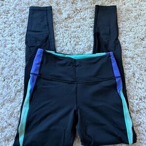 Victoria's Secret Black and Blue High Waist Leggings
